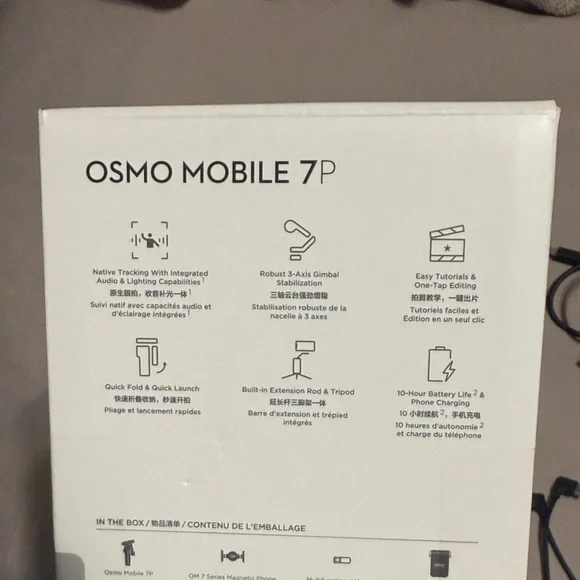 DJI Osmo Mobile 7P Stabilizer in Black